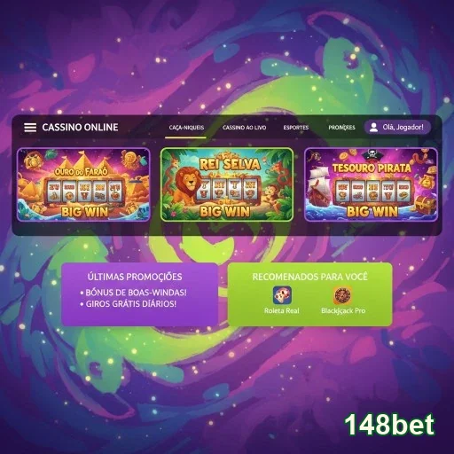 Aplicativo cassino ao vivo da 148bet em smartphone